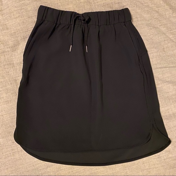 LULULEMON On the fly skirt drawstring waist black - Picture 4 of 14